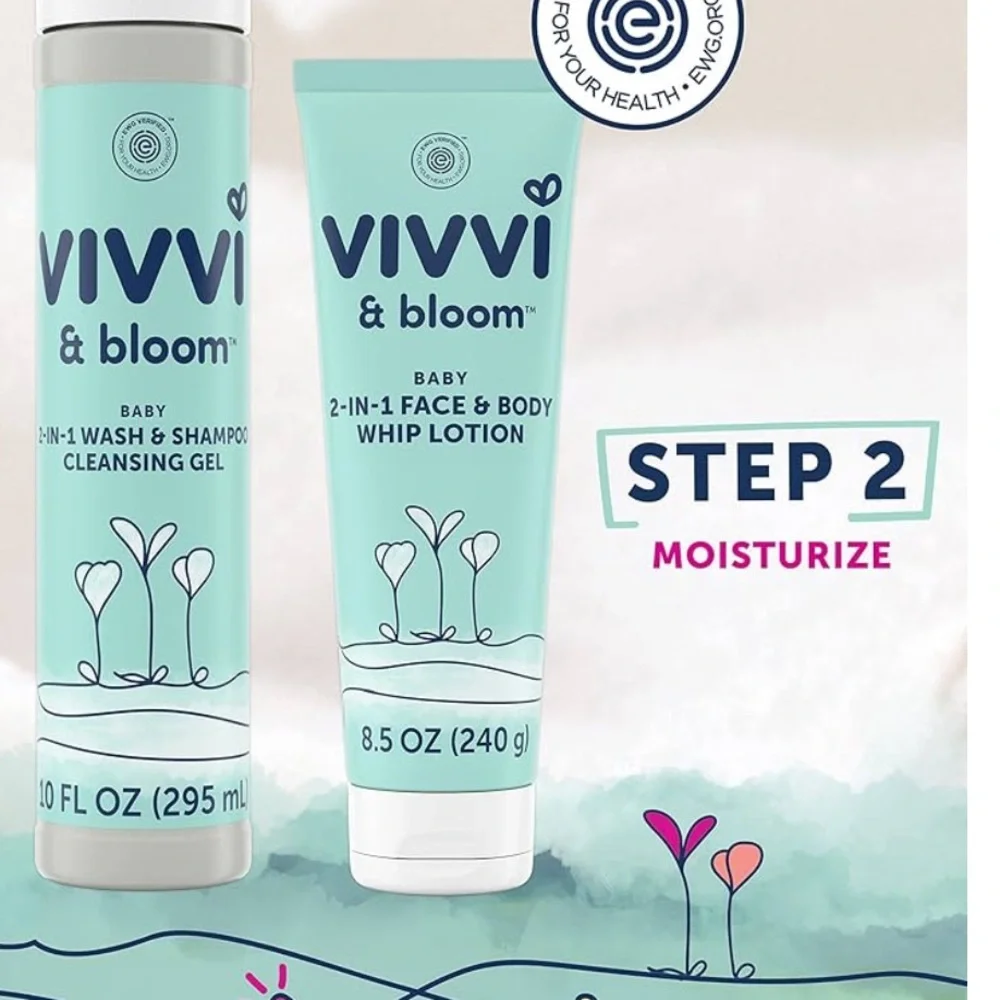 🍦HOST PICK🍦👶🏻👶🏽👶🏾Vivvi & Bloom Baby 2-in-1 face & body whip lotion sealed tube
